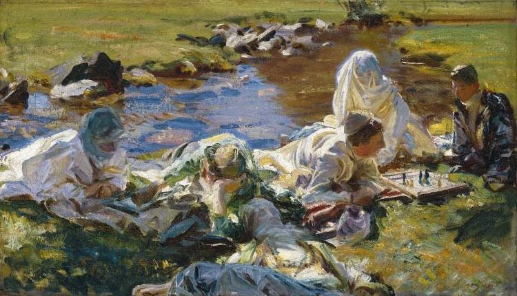 John Singer Sargent Dolce Far Niente Norge oil painting art